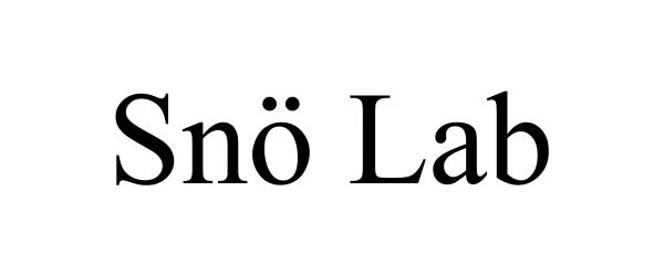 Trademark Logo SNÃ LAB