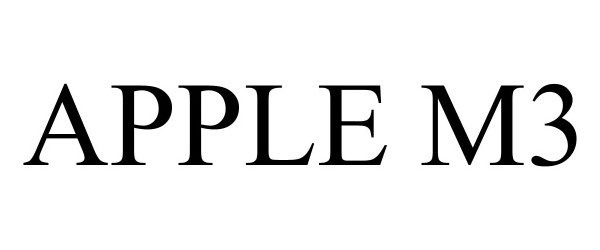 Trademark Logo APPLE M3