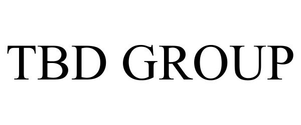 Trademark Logo TBD GROUP