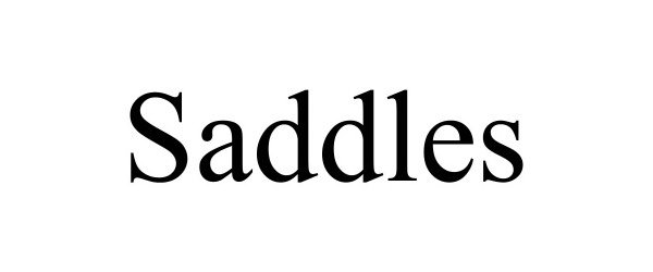  SADDLES