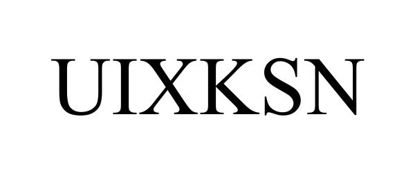 Trademark Logo UIXKSN