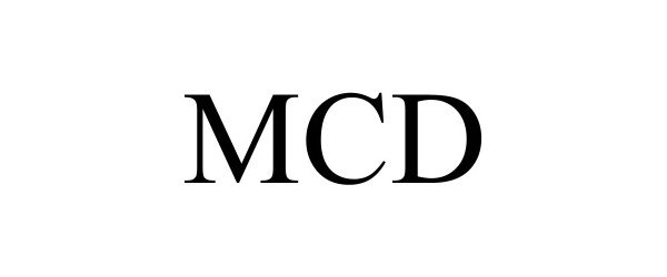 Trademark Logo MCD