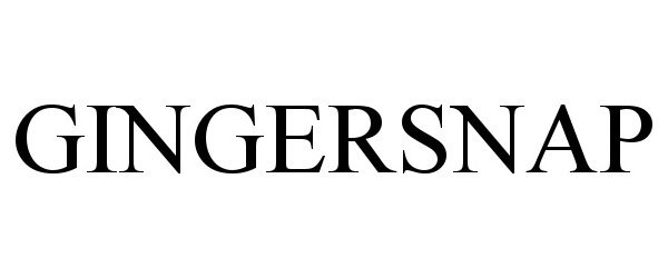 Trademark Logo GINGERSNAP