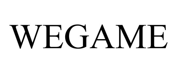 Trademark Logo WEGAME