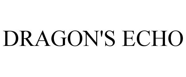 Trademark Logo DRAGON'S ECHO
