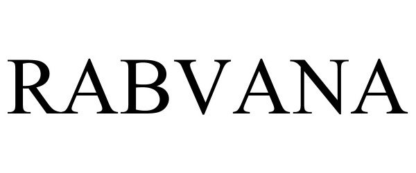 Trademark Logo RABVANA