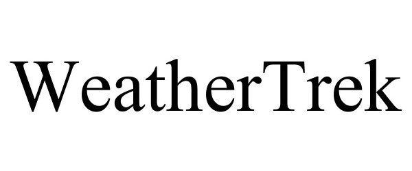 Trademark Logo WEATHERTREK