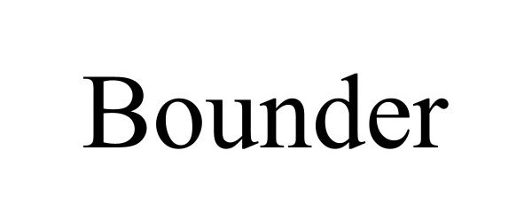 Trademark Logo BOUNDER