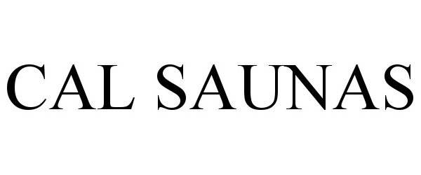 Trademark Logo CAL SAUNAS
