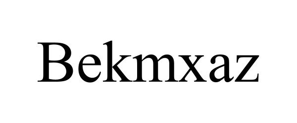 Trademark Logo BEKMXAZ