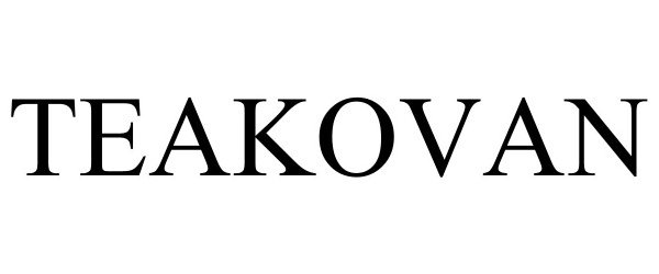 Trademark Logo TEAKOVAN
