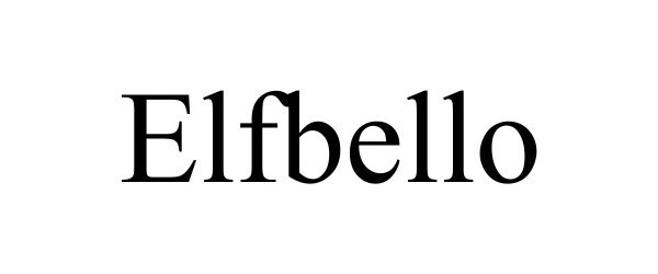 Trademark Logo ELFBELLO