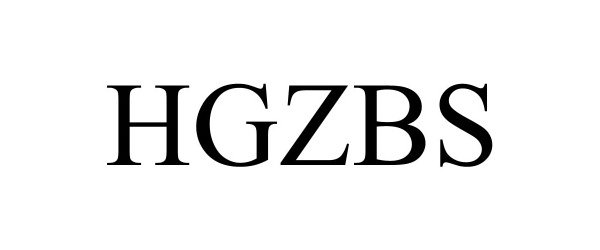 Trademark Logo HGZBS
