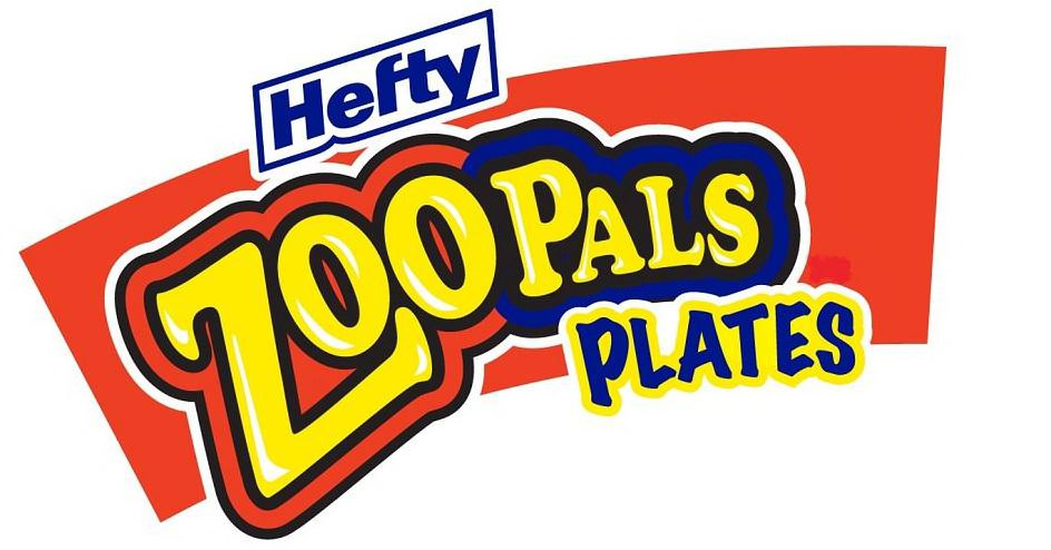  HEFTY ZOO PALS PLATES