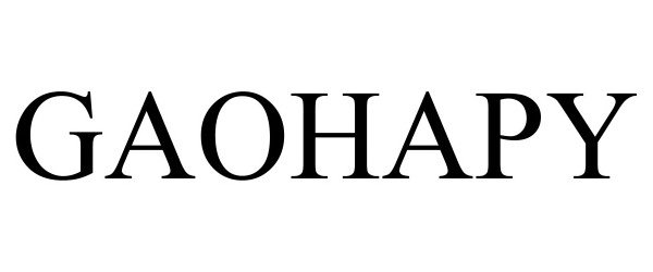 Trademark Logo GAOHAPY