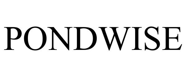 Trademark Logo PONDWISE