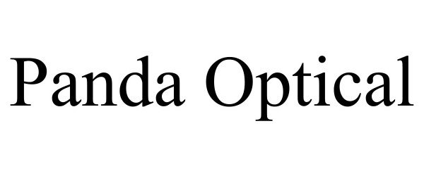 Trademark Logo PANDA OPTICAL
