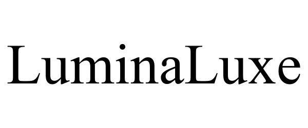 Trademark Logo LUMINALUXE