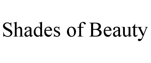 Trademark Logo SHADES OF BEAUTY
