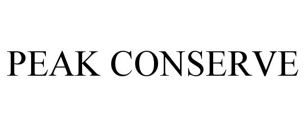  PEAK CONSERVE