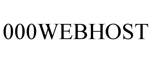 Trademark Logo 000WEBHOST
