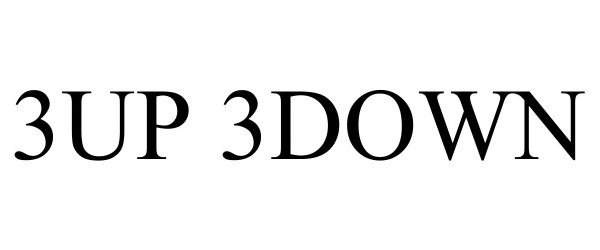 Trademark Logo 3UP 3DOWN