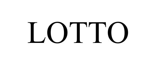 Trademark Logo LOTTO