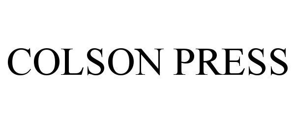  COLSON PRESS