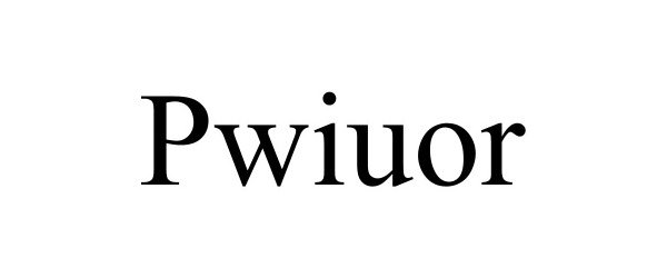 Trademark Logo PWIUOR