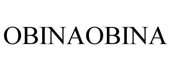 Trademark Logo OBINAOBINA