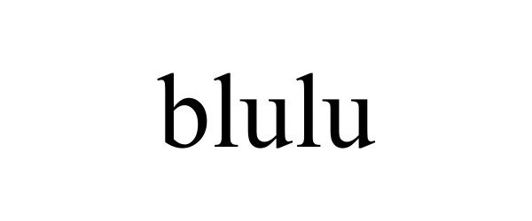 Trademark Logo BLULU