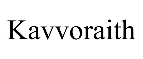 Trademark Logo KAVVORAITH