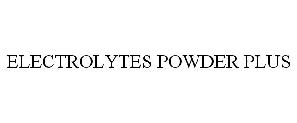  ELECTROLYTES POWDER PLUS