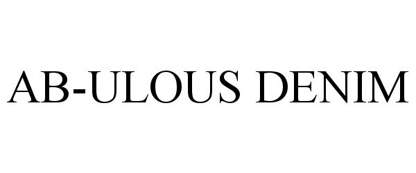 Trademark Logo AB-ULOUS DENIM