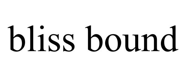 Trademark Logo BLISS BOUND