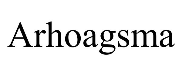 Trademark Logo ARHOAGSMA