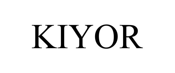 Trademark Logo KIYOR