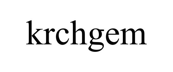 Trademark Logo KRCHGEM
