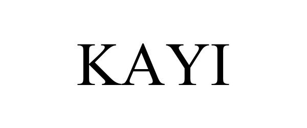 Trademark Logo KAYI