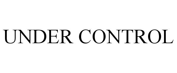 Trademark Logo UNDER CONTROL