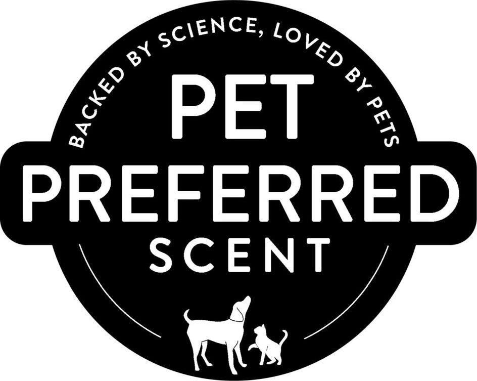 Trademark Logo PET PREFFERED SCENT BACKED BY SCIENCE, LOVED BY PETS