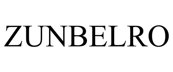 Trademark Logo ZUNBELRO