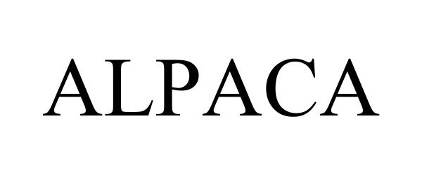 Trademark Logo ALPACA