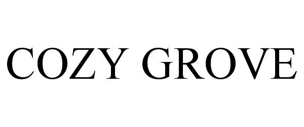 Trademark Logo COZY GROVE