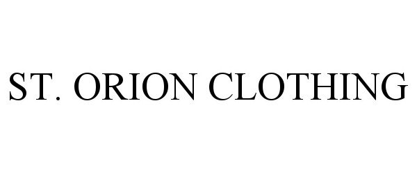  ST. ORION CLOTHING