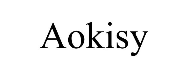 Trademark Logo AOKISY