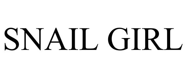 Trademark Logo SNAIL GIRL