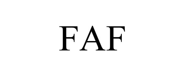 Trademark Logo FAF