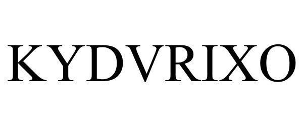 Trademark Logo KYDVRIXO