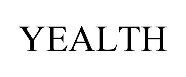 Trademark Logo YEALTH